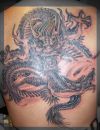 japanese dragon tats on back